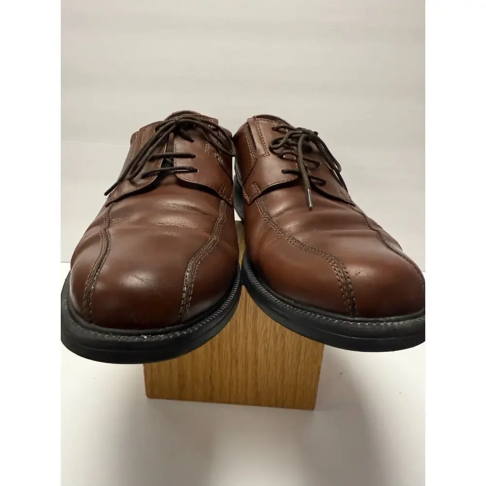 Bostonian Brown Leather Oxford Dress Shoes Flexible Lightweight Comfort Mens 12